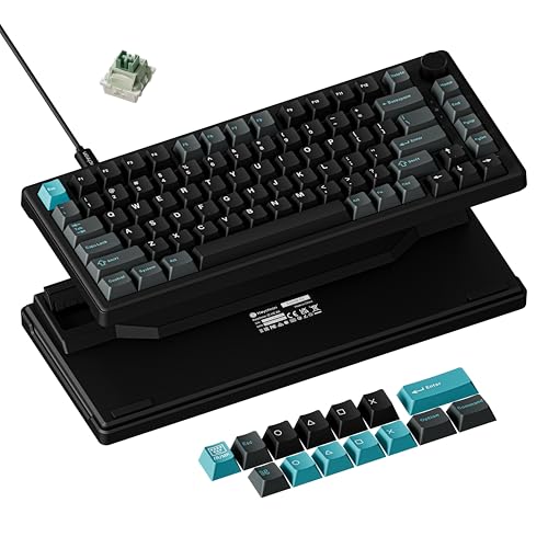 Image of Keychron J2 HE Hall Effect Wired Gaming Keyboard Volume Knob, 8000Hz Rapid Trigger Programmable RGB Hot-Swap Ultra-Fast Magnetic Linear Switch, Non-Shine-Through PBT for Mac Windows Linux - 75% Layout
