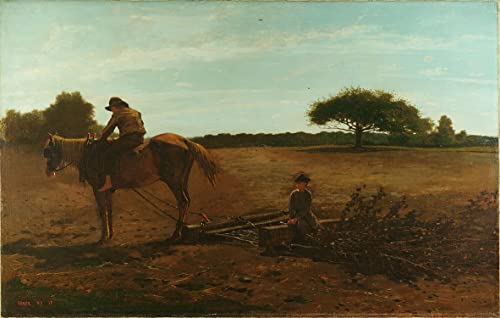 La rastra de maleza de Winslow Homer Cuadro Cuadro Sobre Lienzo