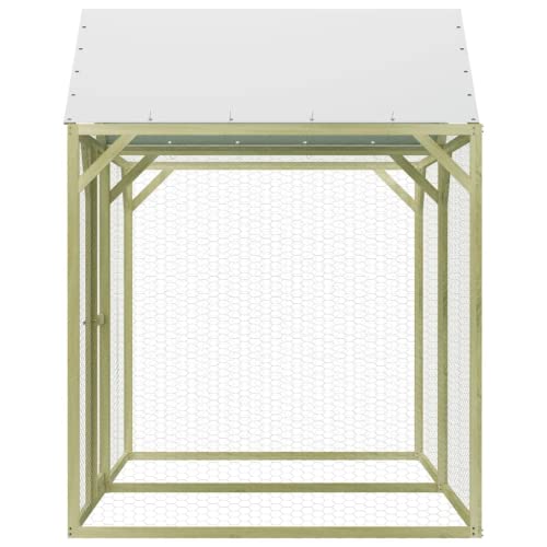 Ausla Hühnerstall, witterungsbeständiger Hühnerkäfig aus imprägniertem Kiefernholz für Hof für Farm – Bild 3