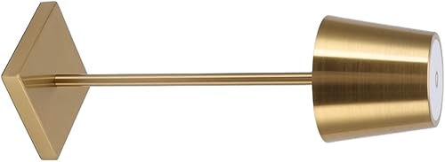 Miniatura 9 de Haofy Lámpara de mesa LED inalámbrica, lámpara de escritorio táctil, moderna, simple, recargable, de alto brillo, regulable, interruptor táctil, luz