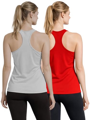 Image of 3Colors Women's Racerback Gym Vest - Tank Top | Breathable Workout & Running Activewear-Ready to Move