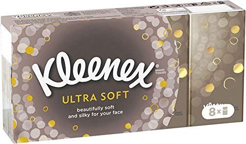 Kleenex Ultra Soft Pocket Packs Tissues, Pack of 8