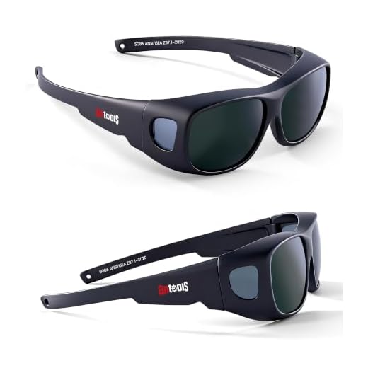 AnTools IR 5.0 Welding Glasses, Wrap-around Welding Goggles, Anti-scratch Welding Lens, UV Protection, Meet ANSI/ISEA, OSHA, Black