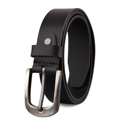 Image of Genuine Leather Belt for Kids, Black /Brown Colour Adjustable Belt with Metal Buckle, Belt for Formal, Casual & Jeans Wear, Waist 20-24-28-30 Inch 3|5|7|9|11 Yrs