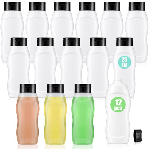 Flacons distributeurs de 750 ml transparents pour une douche d'hôtel élégante à la maison