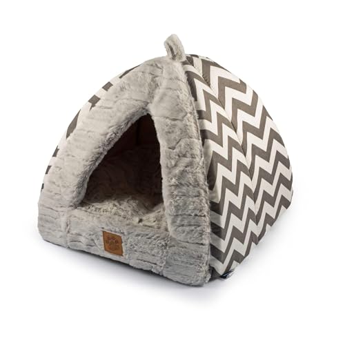 Ancol Plush Cat Pyramid Bed Natural Thick Sides Over Stuffed Base Cushion Non Slip Bottom Kitten Pet...