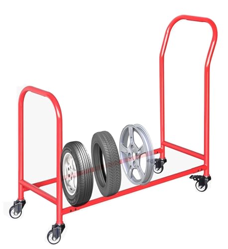 Support de pneu mobile pour ranger l'atelier de réparation auto - 3