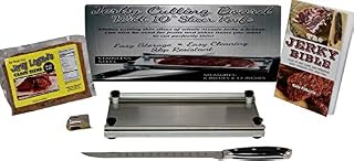 Jerky Maker Cutting Board With Professional Slicing and Carving Knife 8oz Pack of