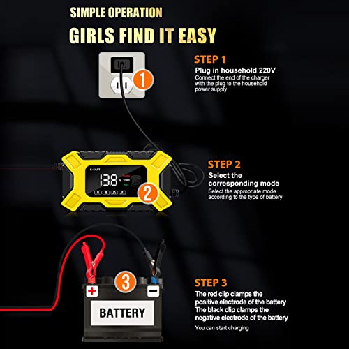 bateria automotivo, bateria carro para mantenedor – Carregador inteligente automático 12 V, carregad
