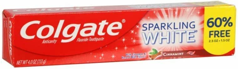 Miniatura 2 de Colgate Sparkling White Cinnamint 4.0 onzas (paquete de 2) pasta de dientes