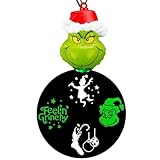 Gemmy The Grinch LED Whirl-A-Motion Hanging Projection Ornament