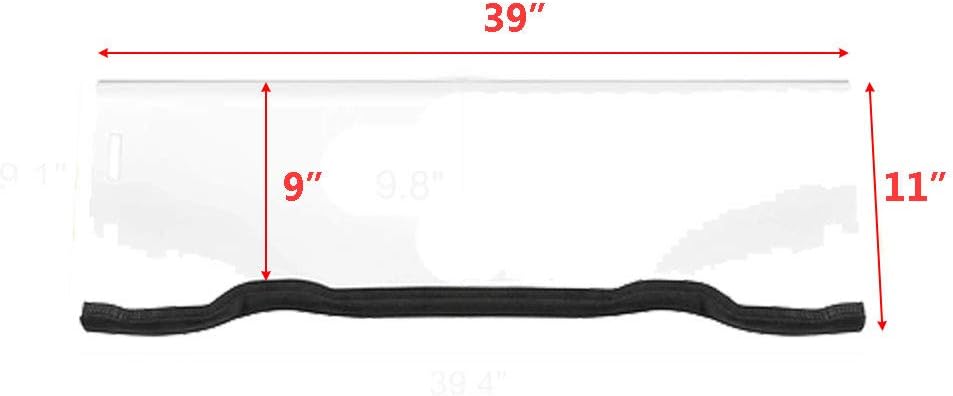 UTV Front Half Windshield Scratch Resistant Replacement for Polaris RZR XP 1000 / 4 1000 2014-2018 Heavy Duty Windscreen Durable Unbreakable