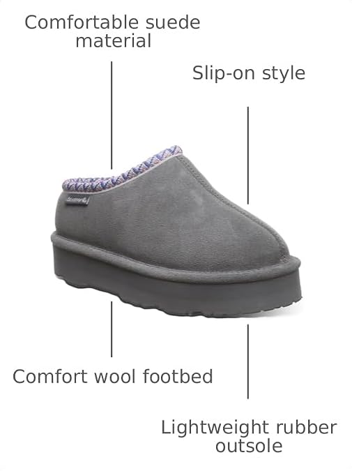 BEARPAW Martis Youth Youth's Cozy Slippers | Kid's Cozy Footwear, Comfortable & Lightweight Indoor & Outdoor Slipper