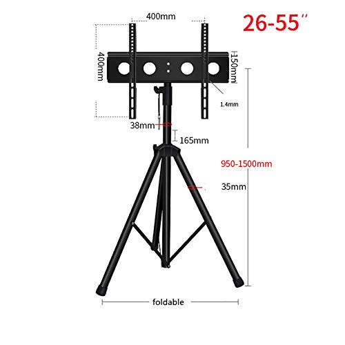 Soporte móvil para TV con elevación y rotación miniatura 2