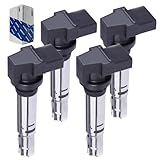 GzYcsFocusqp【4本セット】イグニッションコイル と 互換性があります V-W フォルクスワーゲン ゴルフ5 ゴルフ6 1KCAX 1KBLP 1KBMY 1KBLG GOLF5 / ア-ウディ (AUDI) A1 / 8X A3 S3 / 8P ダイレクトイグニッションコイル 036905715 036905715F 該当する場合