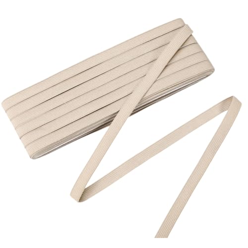 1 Roll Elastic for Sewing Knit Elastic Band, 1/2in X 22 Yards, Beige