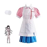 ZSTO Mikan Tsumiki Costume with Bandage,Anime Cosplay Dress Uniform Full Set for Adult(S) Blue