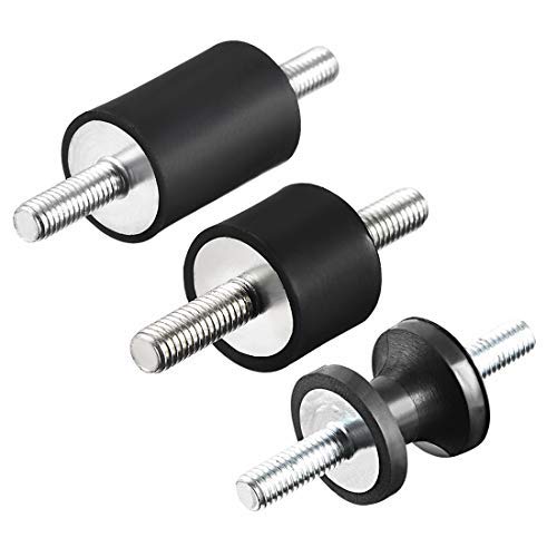 4 Isolateurs Caoutchouc Uxcell – 20x20 Mm Avec Goujons M6 – Neuf