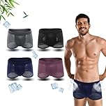 Okdance Boxhero Bamboo Boxers Mens, Breathable Bamboo Fibre Boxer Shorts Bamboo Fiber Boxer Briefs, Cooling Underwear Men Box Hero Underwears for Male Summer Swimming Travel (L, 4 COLOR)