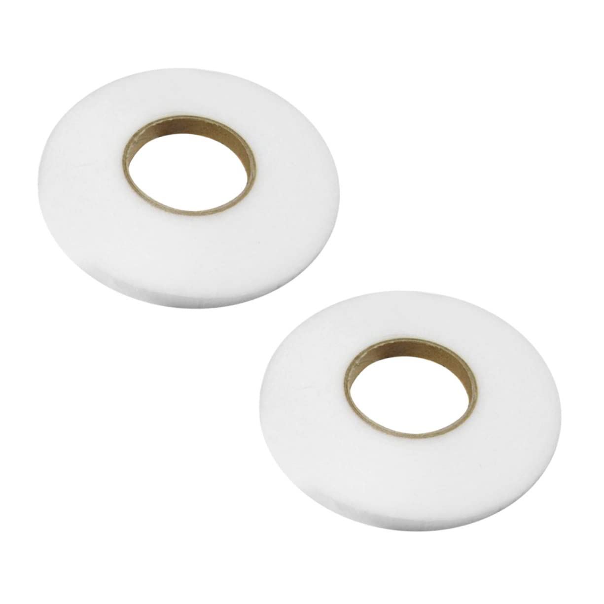 DOITOOL 4rolls Double-Sided Adhesive Interlining Tape for Clothing Accessories Wide White Non-Woven Fabric Tape Easy to Use and for Seam Binding and Repairs
