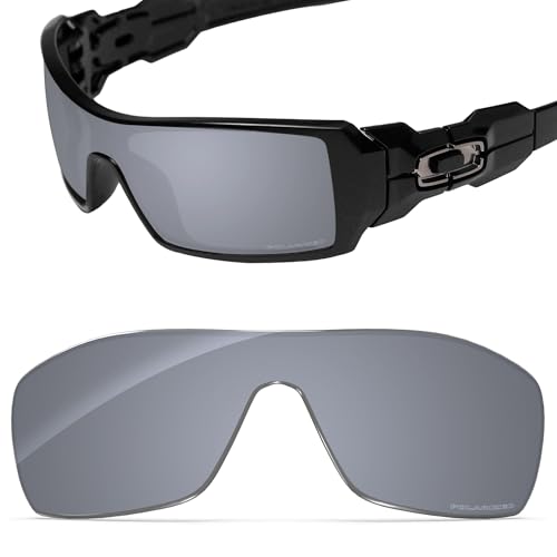 Image of Performance Replacement Lenses Compatible with Oakley Oil Rig, Polarized, UV Protection, Anti-Scratch