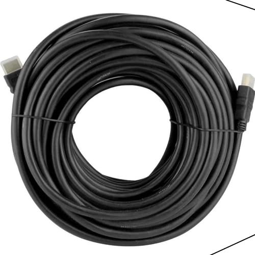 Cabo Hdmi 20m 20 metros 4k High Speed Blindado Resistente Pino Dourado