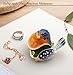 Robin Bird Jewelry Trinket Boxes Hinged Ring Box.Collectible Bird Figurines Home Decor Gifts for Women.Necklace Rings Earrings Organizer.