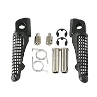 Moto Avant Cale Pied Pour Z900/Z1000/ZX6R/Z800/ZX10R/ER-6N/ER-6F/Z750/ Pour Ninja 400 Moto Reposepieds Pédales CNC Reposepieds Passager Arrière Repose Pieds Moto(Gold