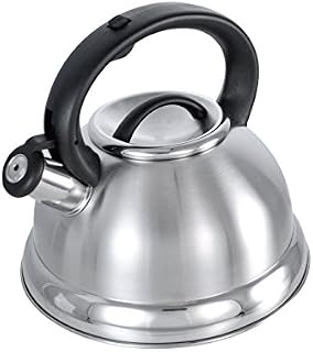 Buckingham 17058 Stovetop Induction Whistling Kettle 3.0 Litre, MATT, Stainless Steel
