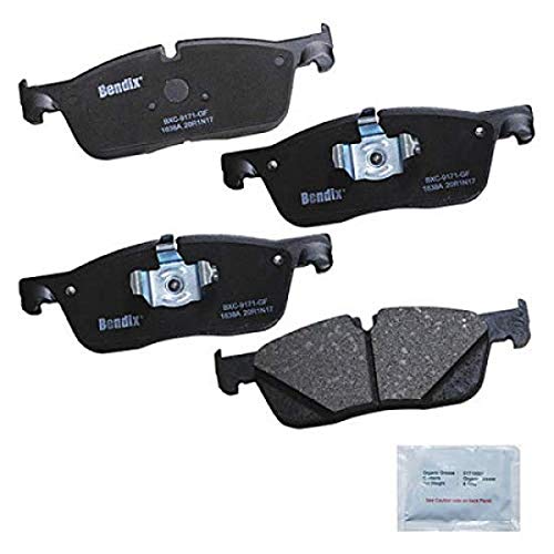 H481 - Brake Pad Wear Warning Light Failure - 2021-2024 Jaguar E-Pace 8 Bendix Priority1 CFC1838A Ceramic Front Brake Pads for Jaguar F-Pace 2020-2017, XE 2020-2018, XF 2020-2017, Land Rover Range Rover Velar 2020-2018