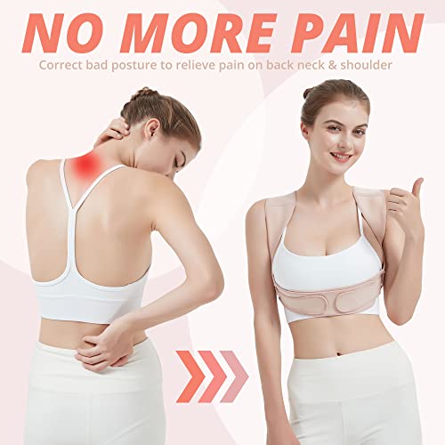 Shaperky Posture Corrector For Women And Men, Adjustable Upper Back Brace For Posture Hunchback Support And Providing Pain Relief From Neck, Shoulder, And Upper Back,S/M（29"-36" #TOP4