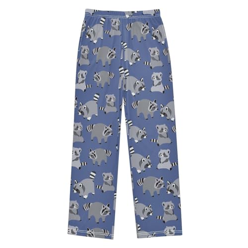 Boys' Pants Raccoon Grey Scale Long Bottoms Jogger Pants Elastic Waist Trousers with Pockets S-XL