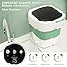 Portable Washing Machine, 17L Foldable Portable Laundry Machine and Spinner for Baby Clothes, Underwear, Socks with 3 Modes Deep Cleaning,Mini Washer for Travel, Dorms, Camping