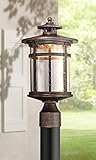 Franklin Iron Works Callaway Mission Industrial Outdoor Post Light Fixture LED Bronze 15 1/2