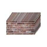 IZODEKOR | Revestimiento de pared con aspecto de piedra | 100x50x2 cm | Paneles de pared 3D con efecto de piedra para cocina y sala de estar | Uso en interiores y exteriores - Poliestireno con aspecto