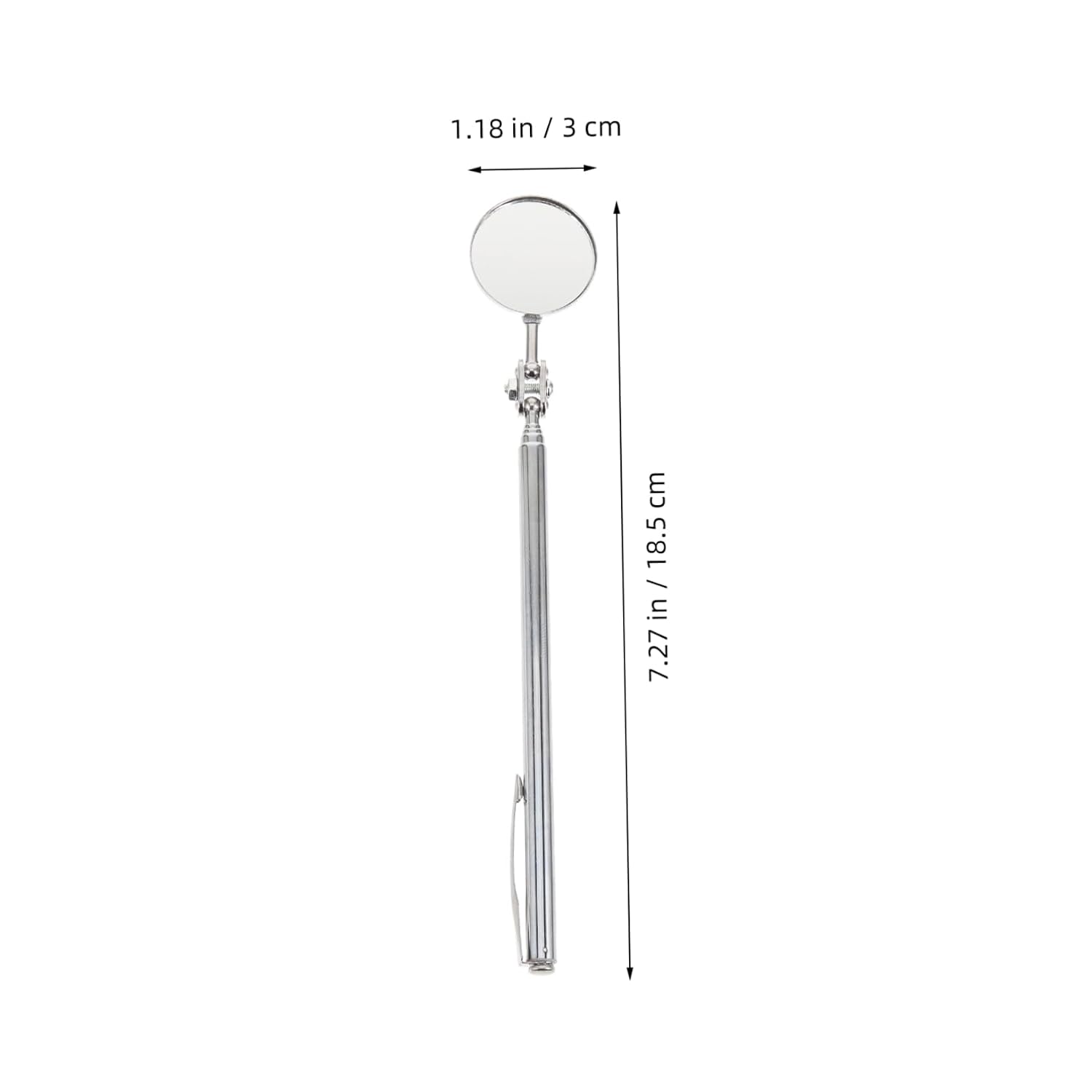 Alipis 2pcs Telescopic Inspection Mirrors for Car Auto Swivel Mirror Tool Car Vehicle Rear View Accessories Lightweight Design for Mechanics