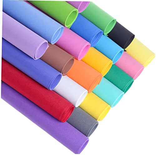 Tofficu 20pcs Diy Handcraft Sponge Paper Thick Eva Craft Foam Sheets for Art Projects Mixed Colors Scrapbooking Materials