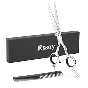ESSOY Professionele kappersschaar/-schaar (6,5 inch), roestvrij stalen tondeuse voor thuis, kappersschaar voor vrouwen, mannen, kinderen