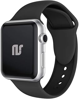 Pulseiras compatível com Apple Watch Apple Ps 49mm 45mm 44mm 41mm 40mm 38mm - Pulseira Silicone IWatch Ultra Series 8/7/6/5/4/SE Sport Bandas Mulheres Homens (38MM/40MM/41MM, Branco)