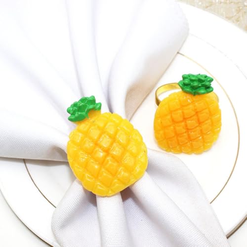 Servilletero de frutas VILLCASE pack de 6 anillos para mesa 8