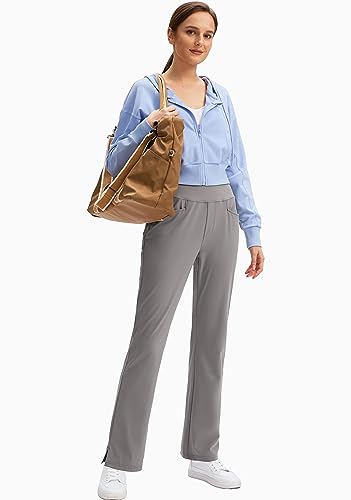 Santiny Womens Golf Pants With 3 Pockets Stretch High Waisted Soft Travel Casual Pull On Pants For Women thumb #6