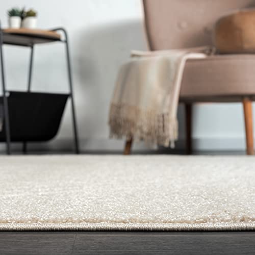 Abani Nuevo Collection Area Rug - Transitional Beige/Cream Design -4'X6' - Easy To Clean - Durable For Kids And Pets - Non-Shedding - Medium Pile - Soft Feel - For Living Room, Bedroom & Office #TOP7