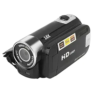 Vintage Camcorder Video Camera, 6X Digital Zoom 2.7 Inch Colourful Display Screen Handycam, High Definition Camera Image Video Shooting Camcorder US Plug 110 to 240V