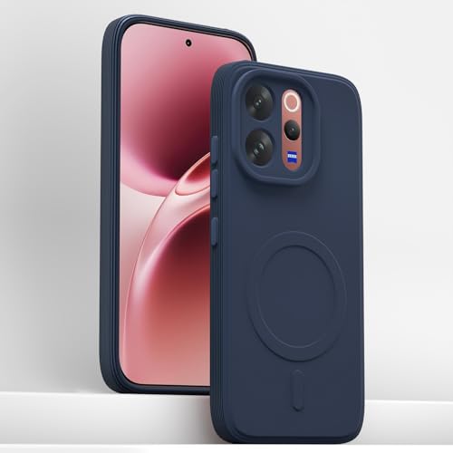 Image of Pikkme Back Cover for Vivo V70 5G Soft Matte Silicone Mag-Safe Design (Mag-Safe Not Support) Camera Protection | Slim Fit Bumper Cover (Blue)