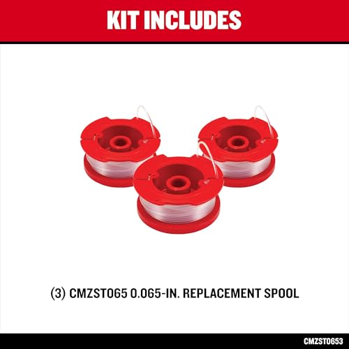 Image of CRAFTSMAN Genuine OEM String Trimmer Line, Weed Eater and Weed Wacker String, 0.065- Inch, 30-Feet of Replacement Spool, 3-Pack Spools (CMZST0653)