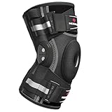 NEENCA Kniebandage gegen Knieschmerzen, Kniestütze mit Scharnier und patentiertem X-Strap Befestigungssystem, starke Stabilität zur Schmerzlinderung, bei Arthritis, Meniskusriss, ACL, PCL, MCL