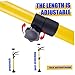 2 Pcs 3rd Hand Support Pole Heavy-Duty 100kg Ceiling Third Hand Tool 20 to 45 In Long Adjustable Support Pole Non-slip Cargo Bar for Workshop, Studio, Painting Work (Yellow) Third Tool