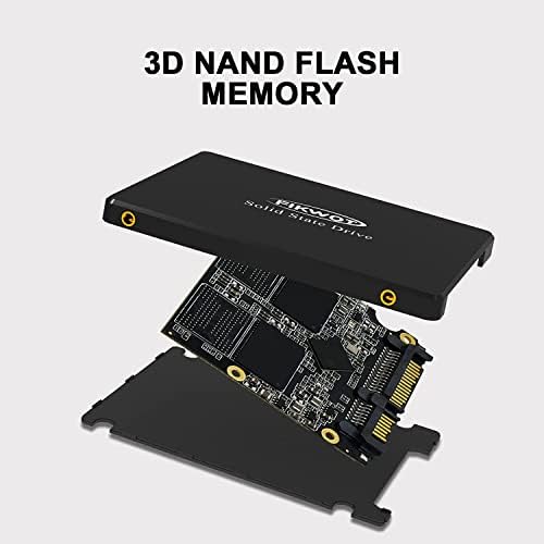 FIKWOT FS810 512GB SSD SATA III 2.5" 6GB/s, Internal Solid State Drive 3D NAND Flash (Read/Write Speed up to 550/450 MB/s) Compatible with Laptop & PC Desktop