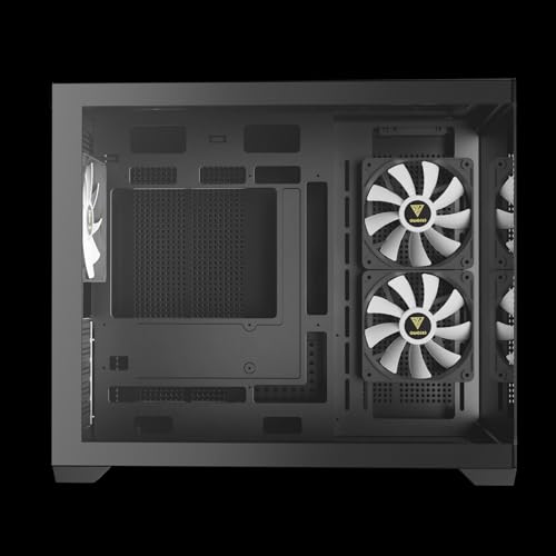 Image of GAMDIAS Aura GC10m V2 Argb Micro-Tower Computer Case /Gaming Cabinet | Supports Micro-ATX, Mini-ITX | Pre Installed Side 2 x 120mm RGB /Rear: 1 x 120mm RGB Fan | Black