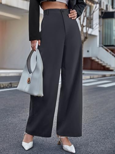 Image of Aahwan Solid Offwhite High Waist Wide Leg Pants for Women's & Girls'